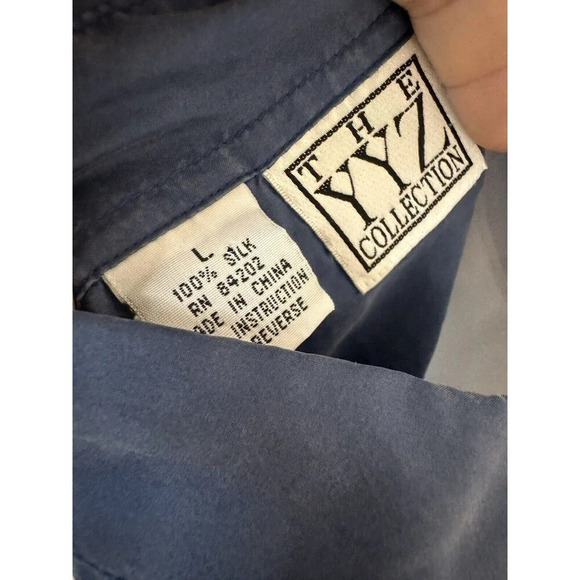 Bundle of 2 - 2 Button Down Shirts, 100% Cotton 100% Silk Size Large - Picture 13 of 15